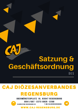 Titelbild der Satzung und Geschäftsordnung der CAJ Regensburg